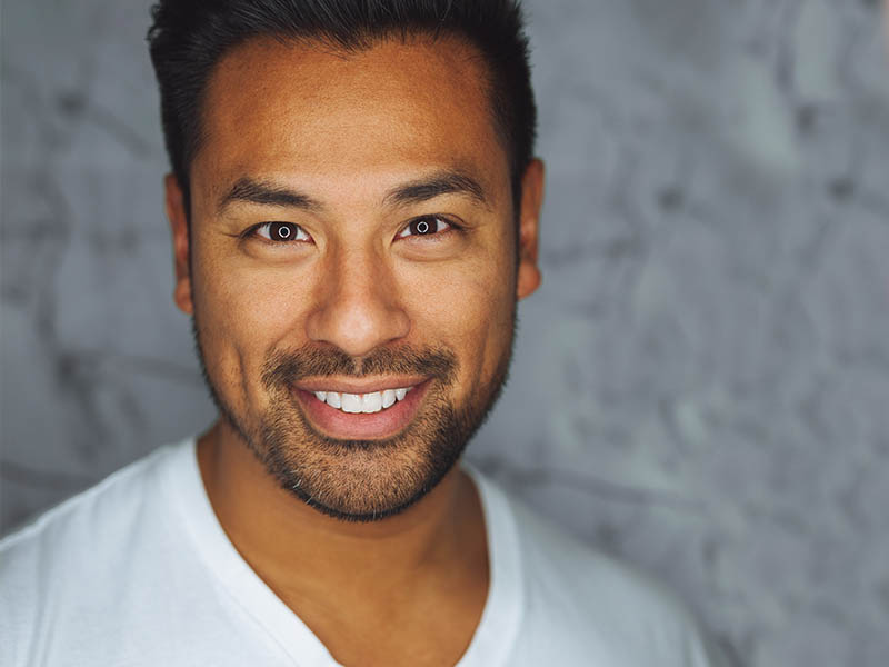 Man with whitened teeth smiling