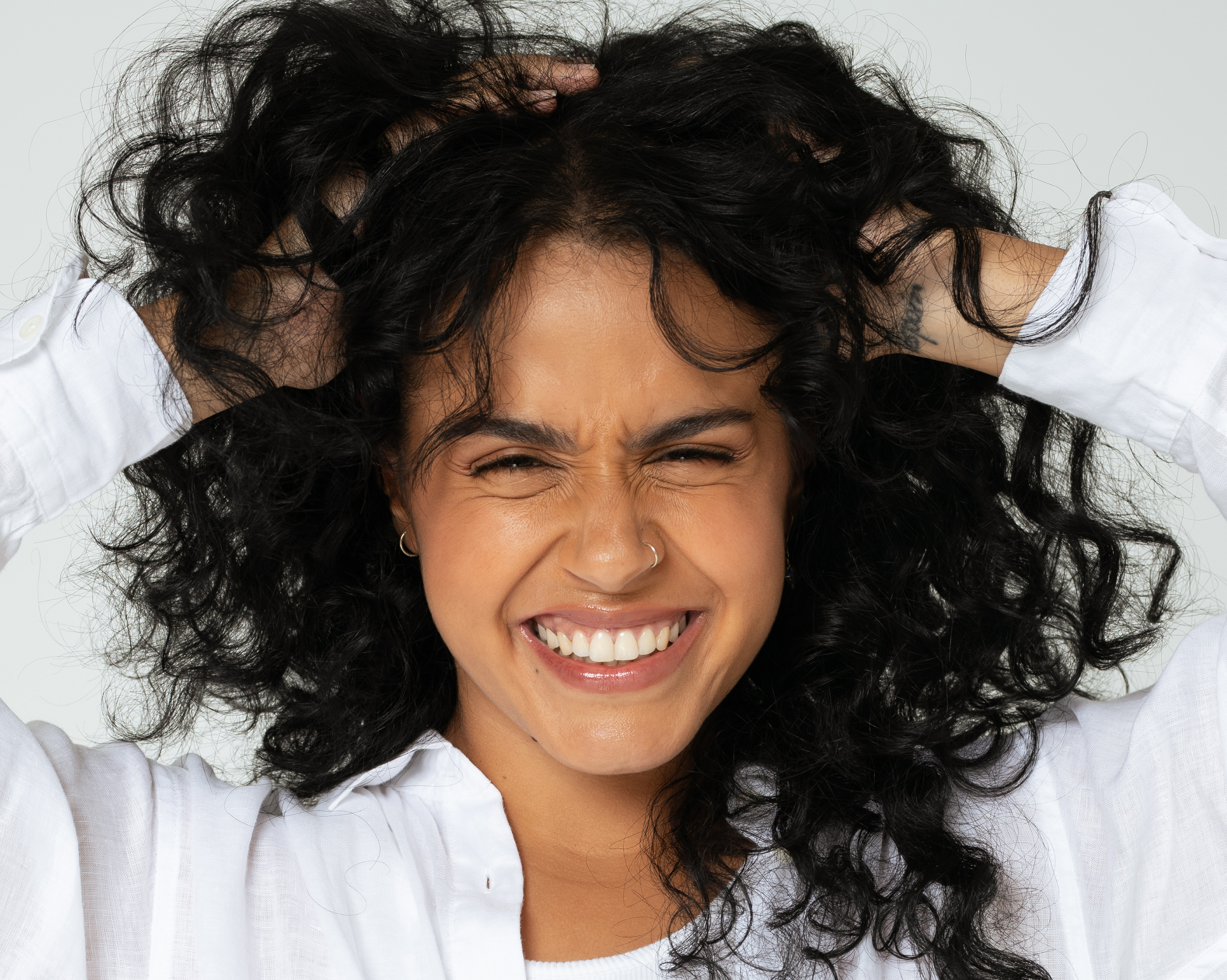 Woman with a big smile