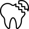 Graphic of chipped and damaged tooth